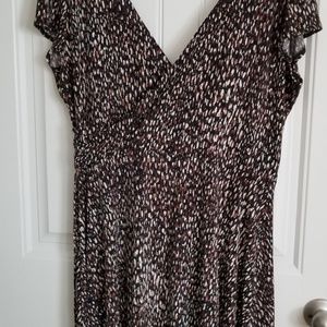 Simple faux wrap dress by Lily